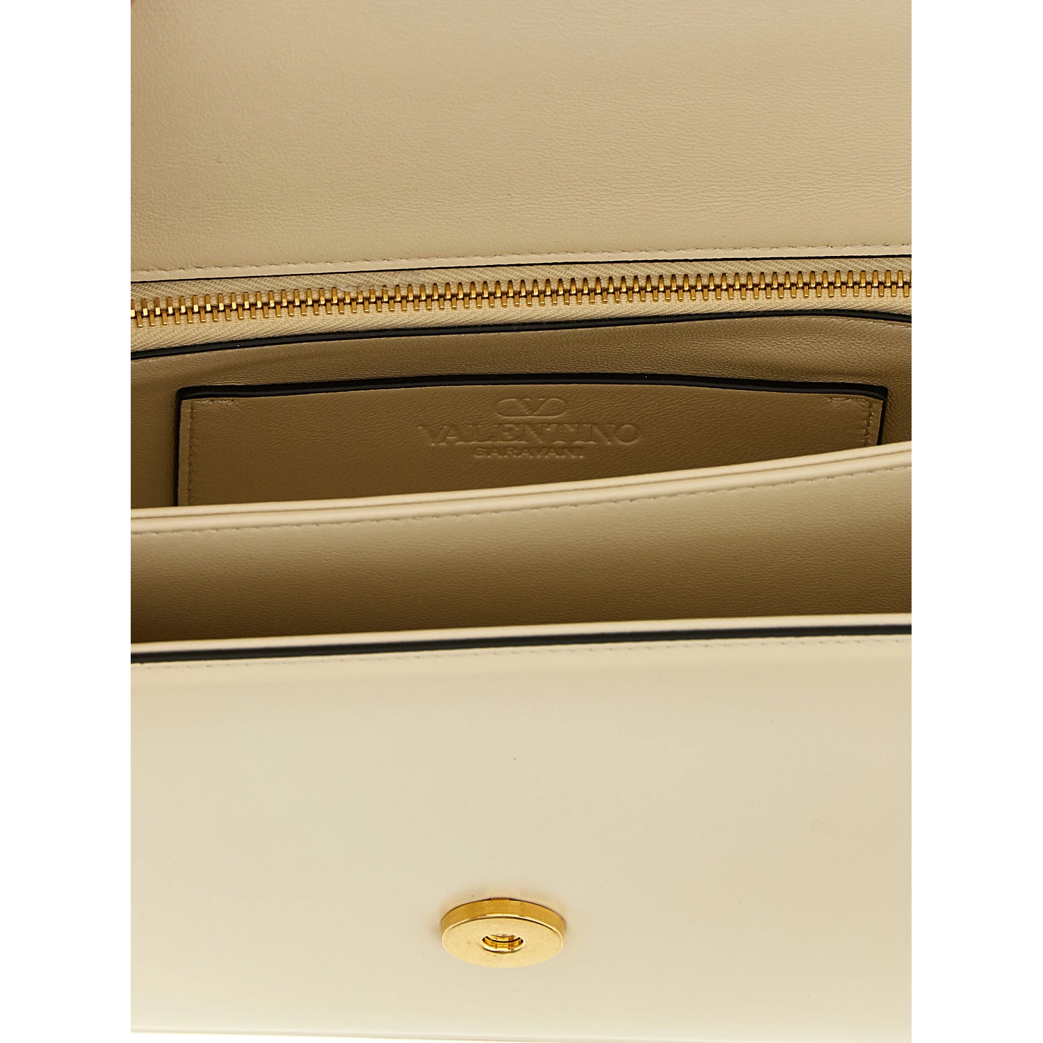 White Calfskin Shoulder Bag