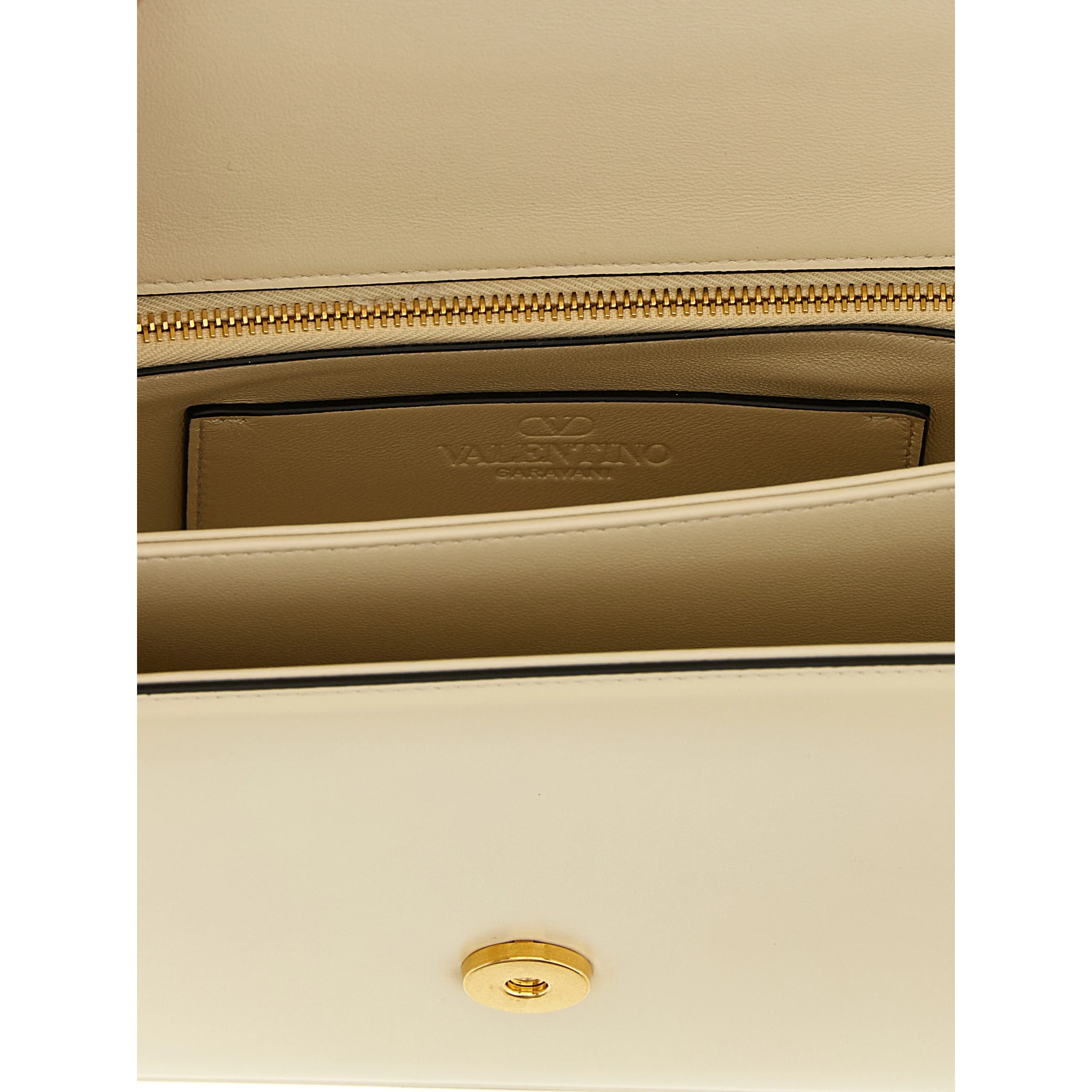 White Calfskin Shoulder Bag