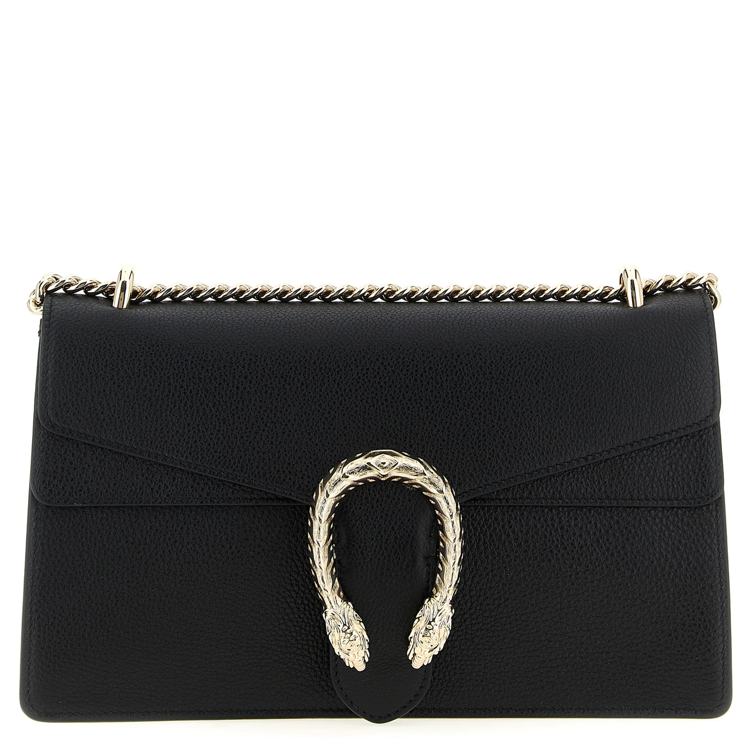 Black Calfskin Shoulder Bag