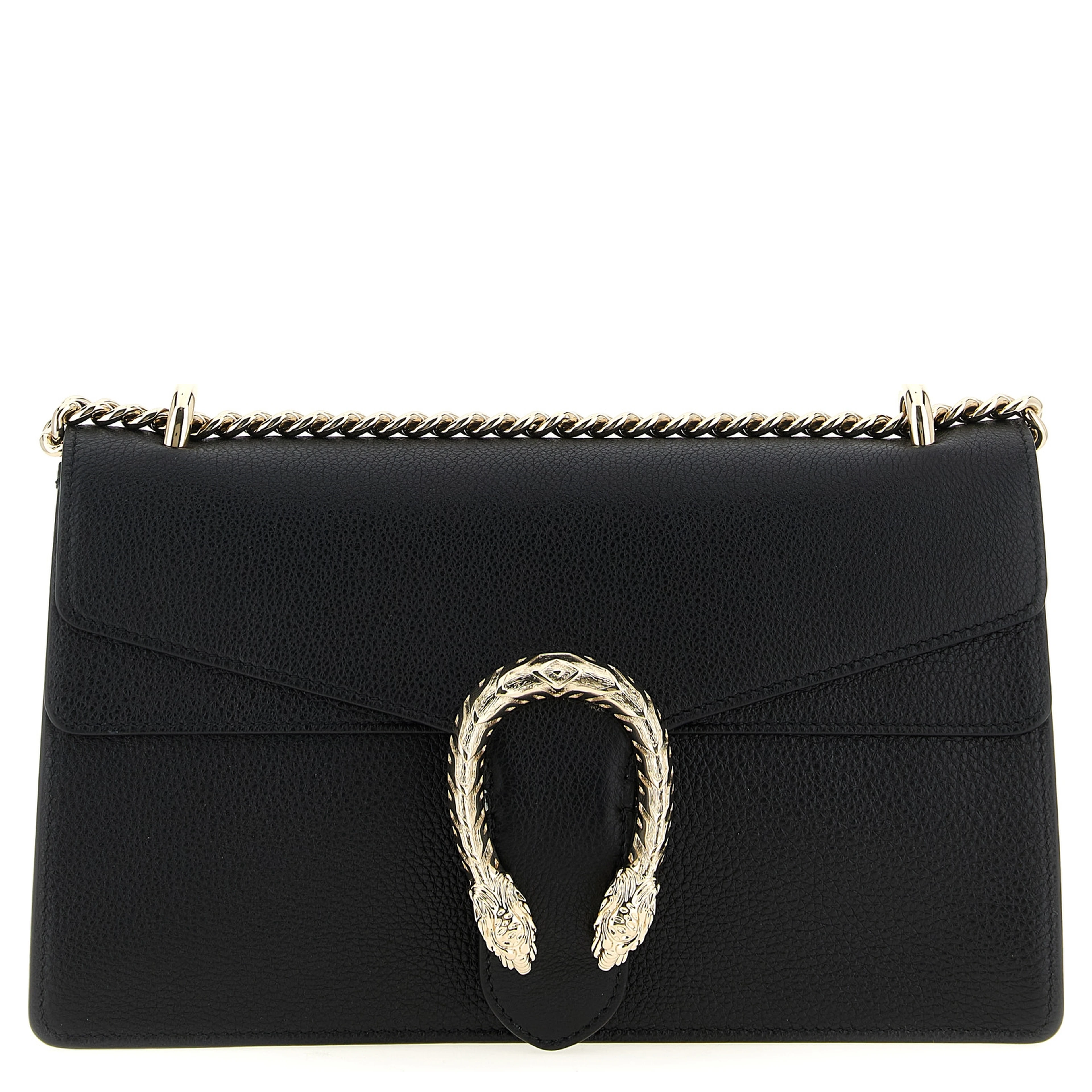 Black Calfskin Shoulder Bag