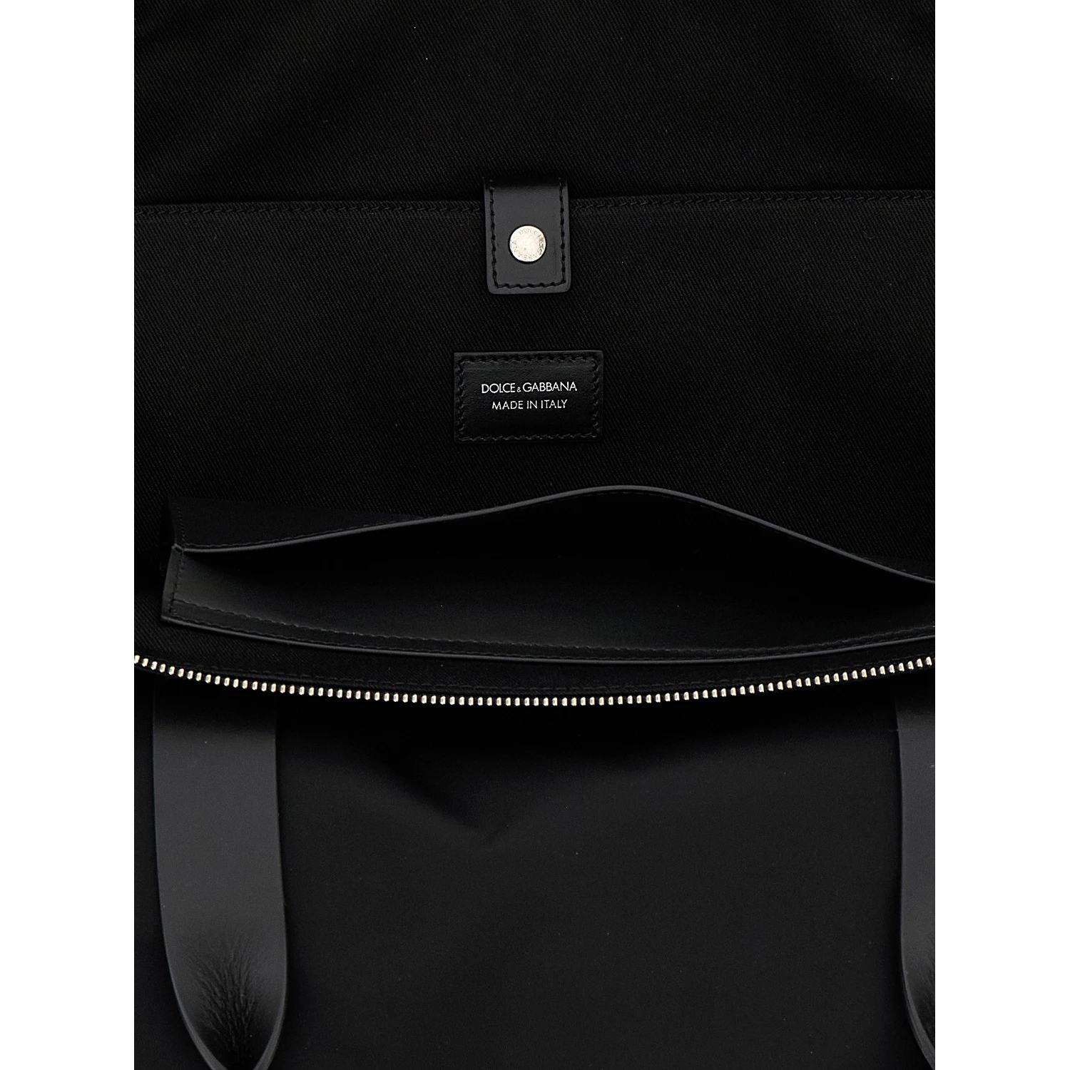 Black Polyamide Tote Bag