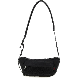 Black Polyester Crossbody Bag