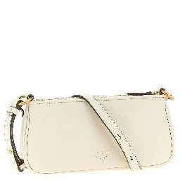 White Goatskin Crossbody Bag
