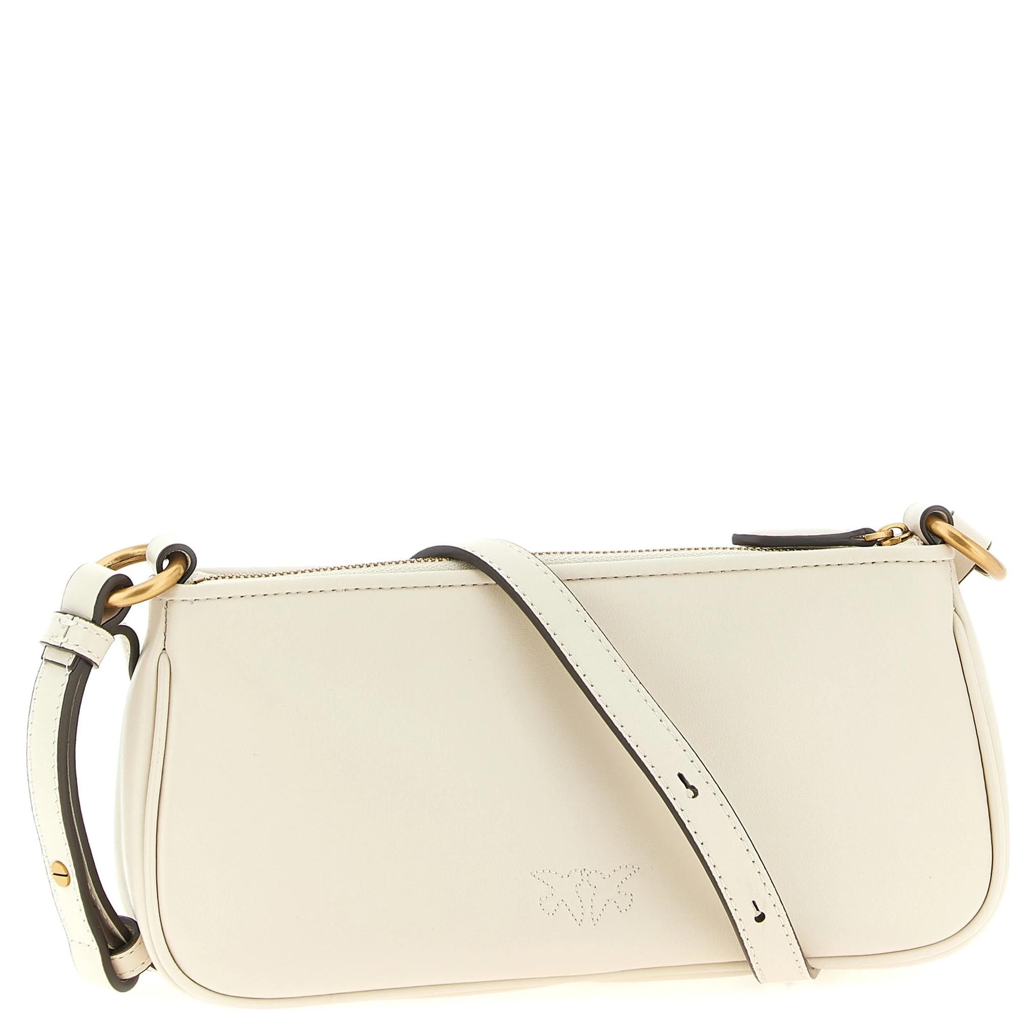 White Goatskin Crossbody Bag