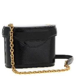 Black Calfskin Crossbody Bag