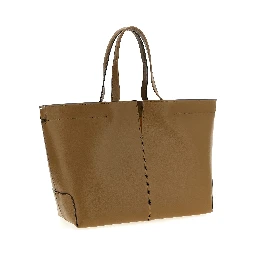 Bicolor Calfskin Tote Bag