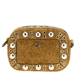 Beige Cowhide Crossbody Bag