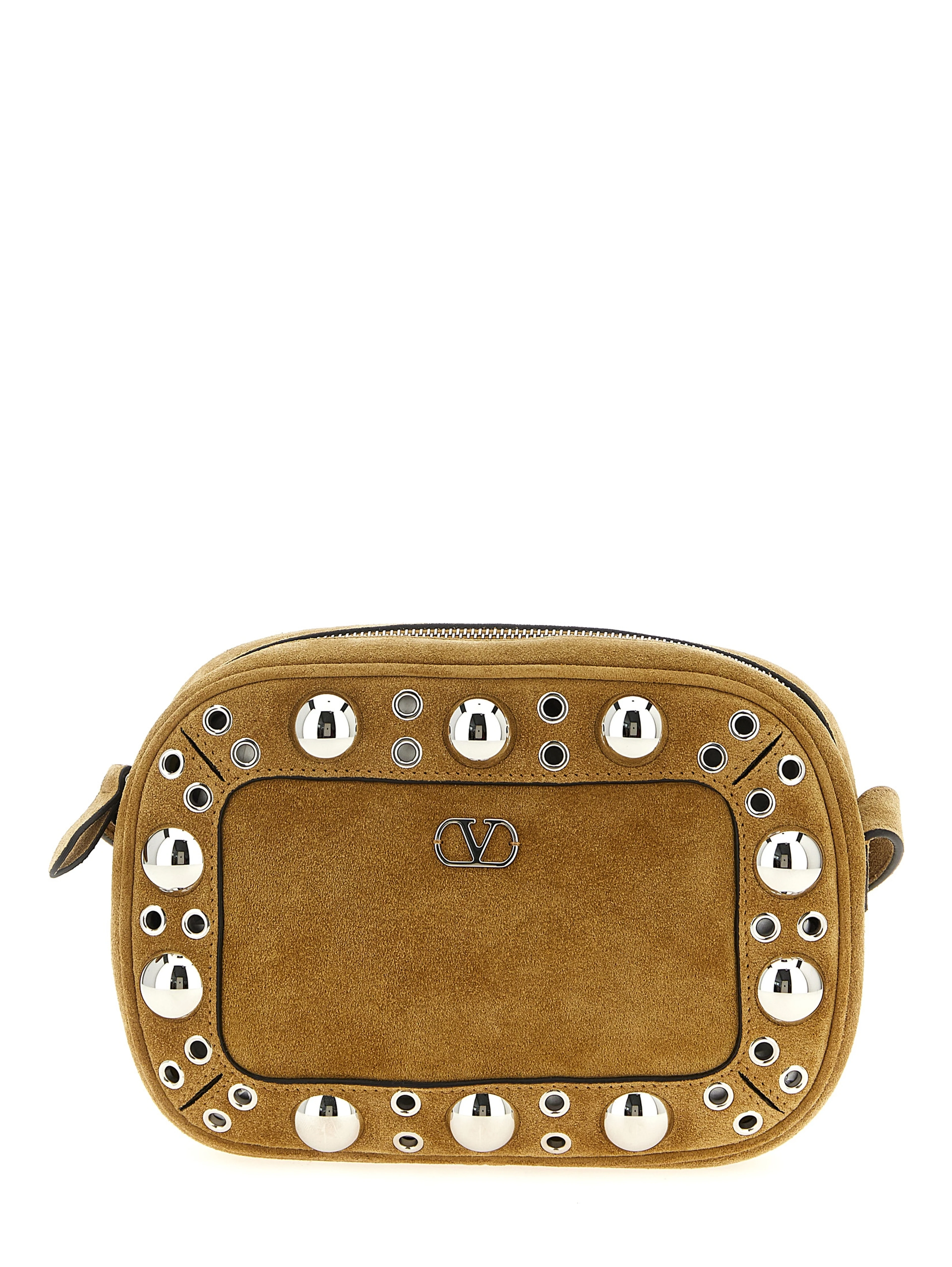 Beige Cowhide Crossbody Bag