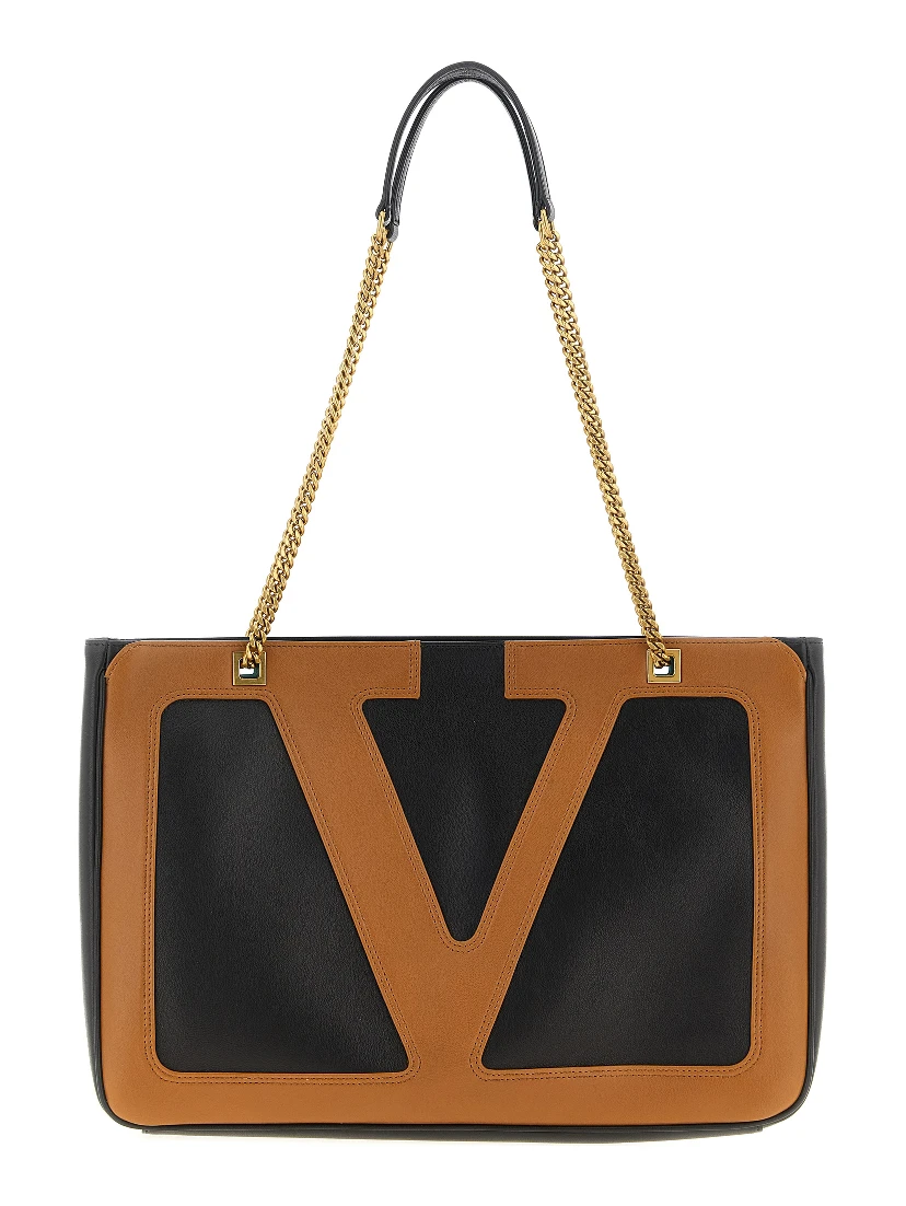 Brown Lamb Leather Tote Bag