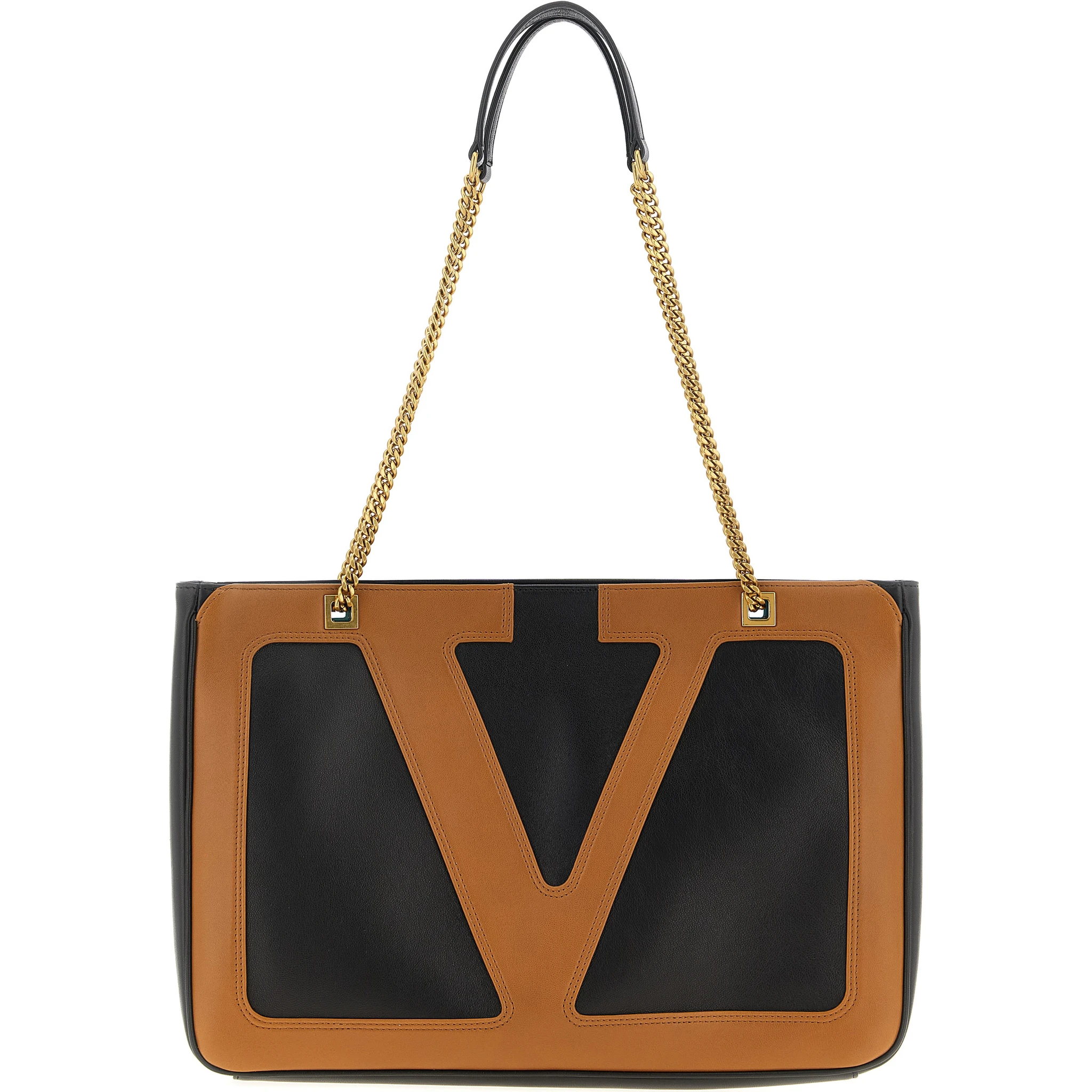 Brown Lamb Leather Tote Bag