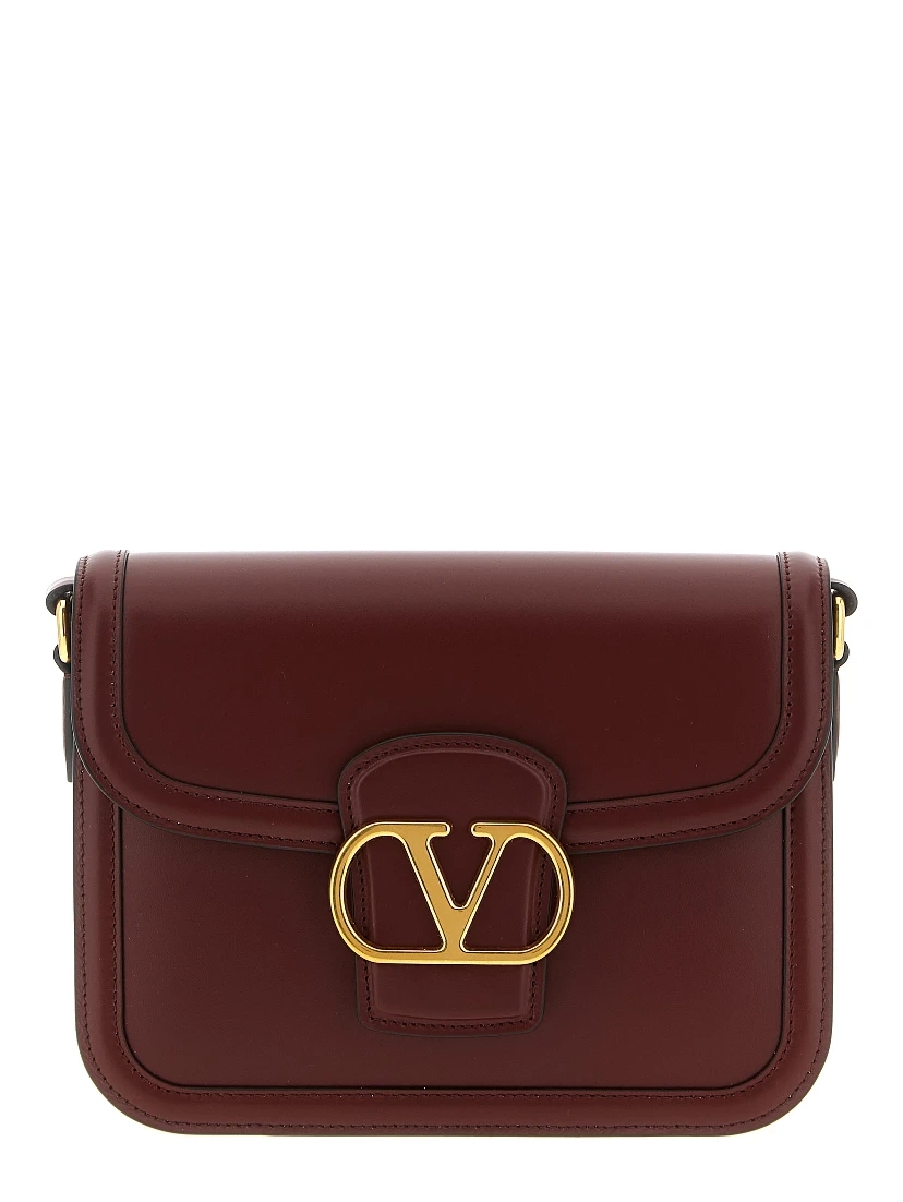 Bordeaux Calfskin Crossbody Bag