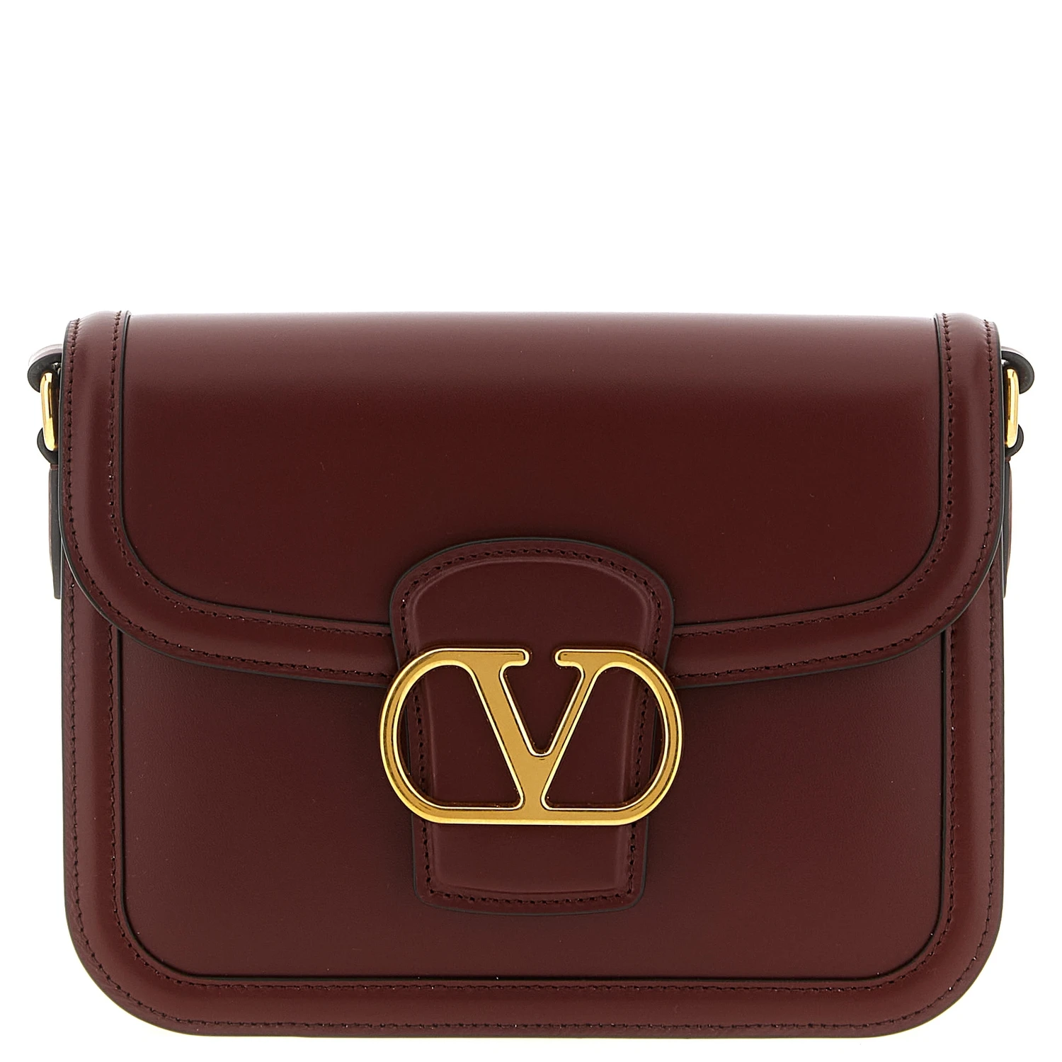 Bordeaux Calfskin Crossbody Bag