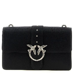 Black Goatskin Crossbody Bag