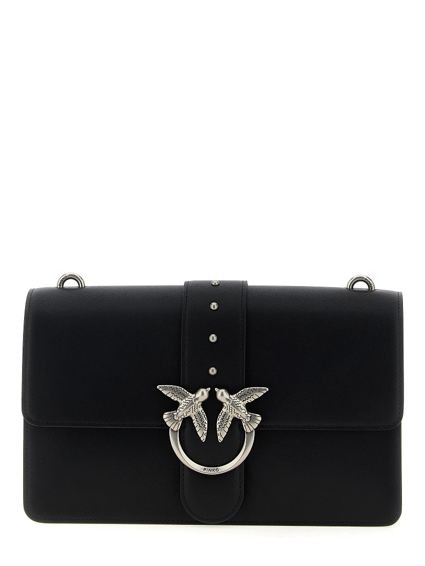 Black Goatskin Crossbody Bag