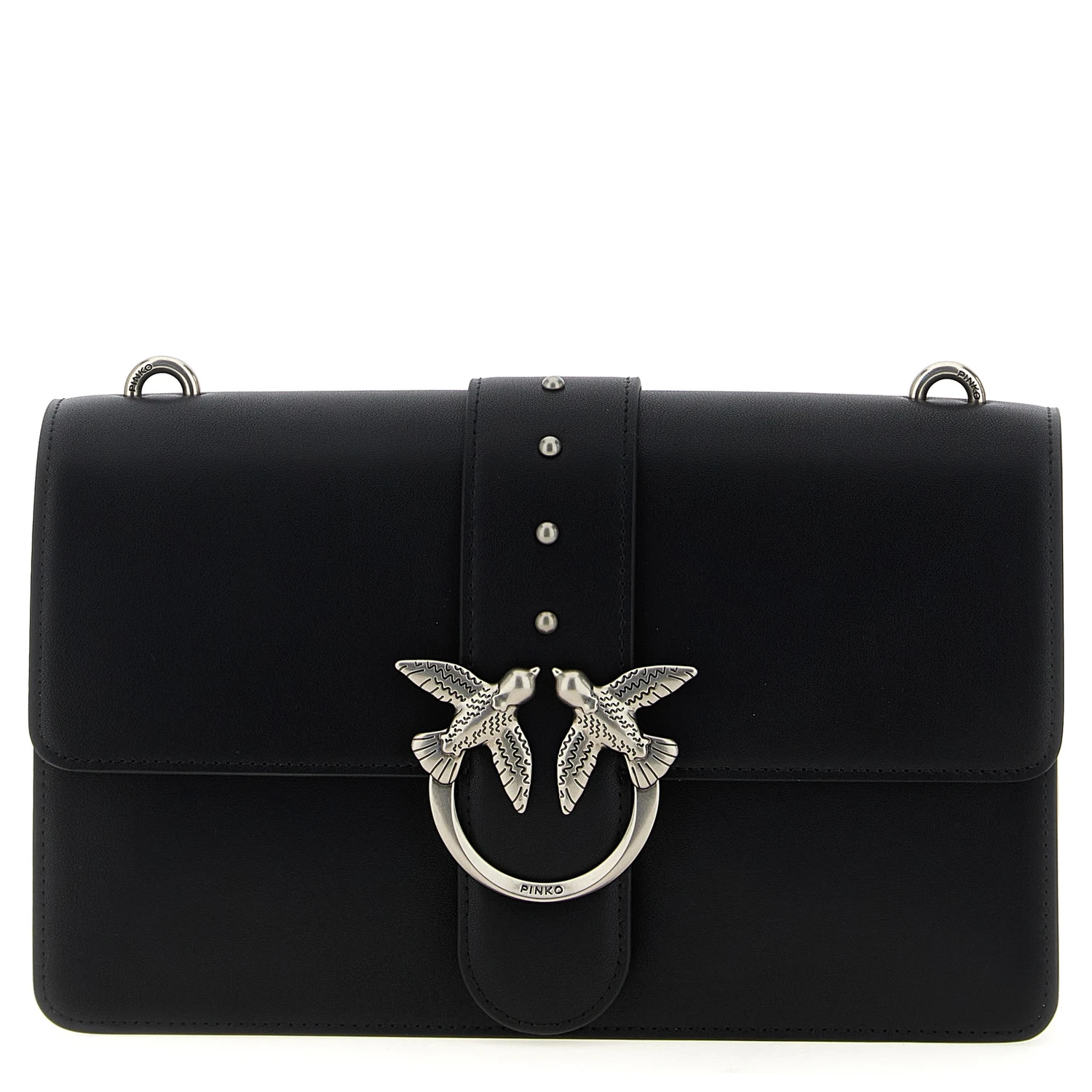 Black Goatskin Crossbody Bag