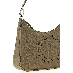 Gray Polyamide Shoulder Bag