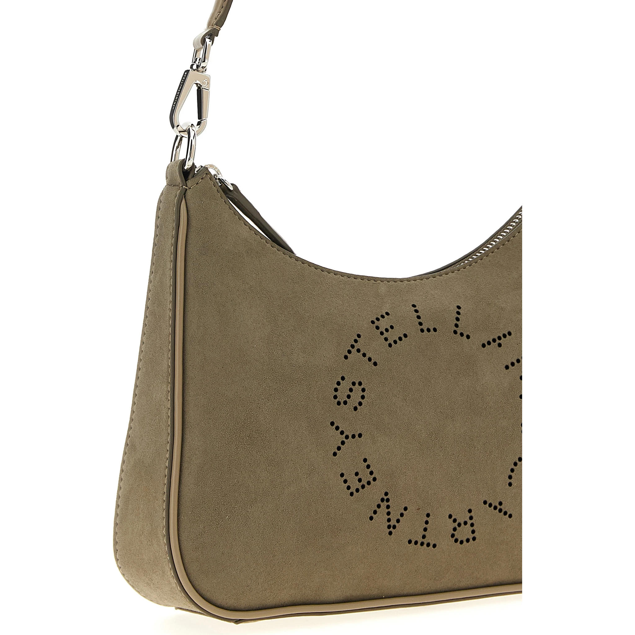 Gray Polyamide Shoulder Bag