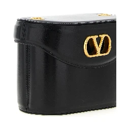 Black Calfskin Crossbody Bag