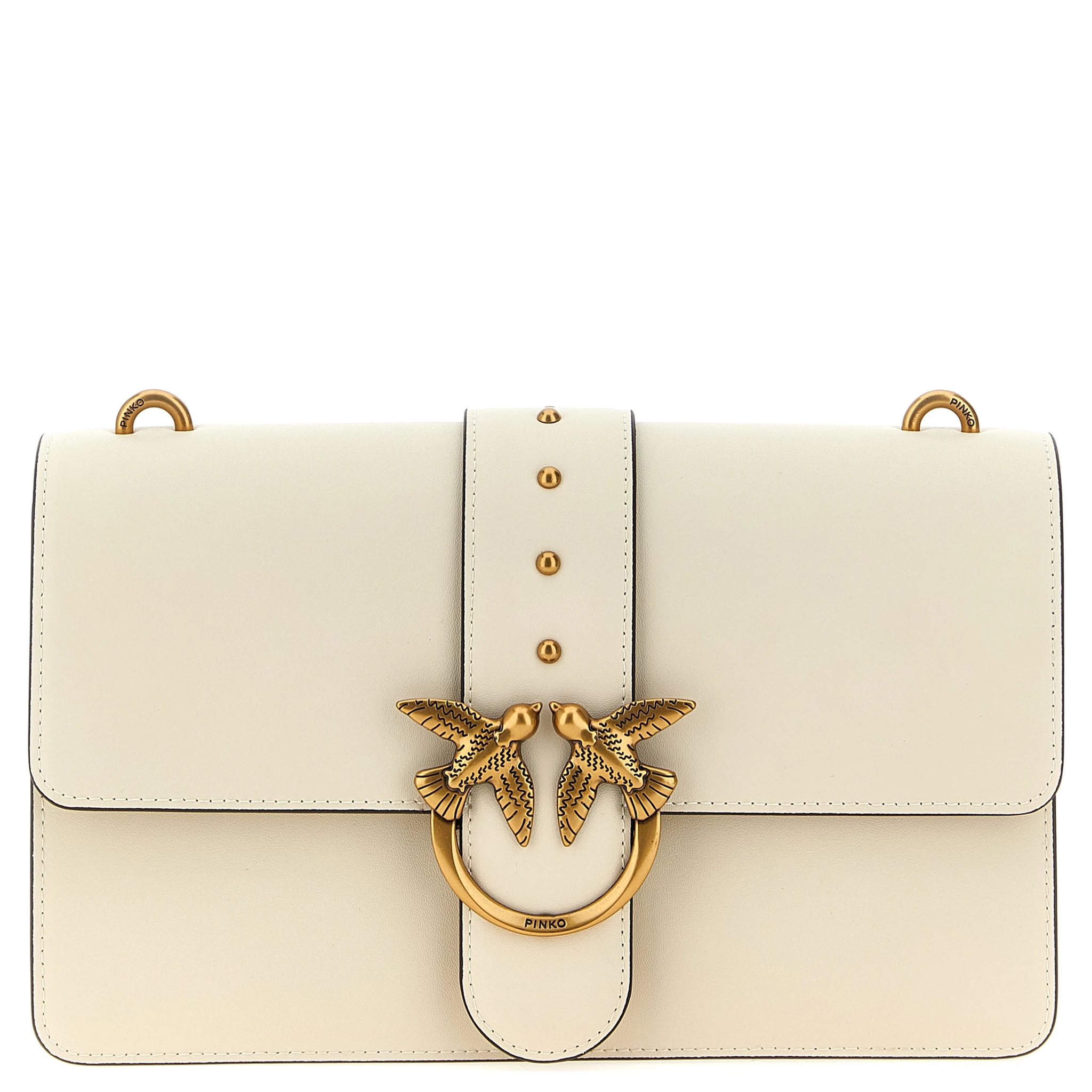 White Goatskin Crossbody Bag