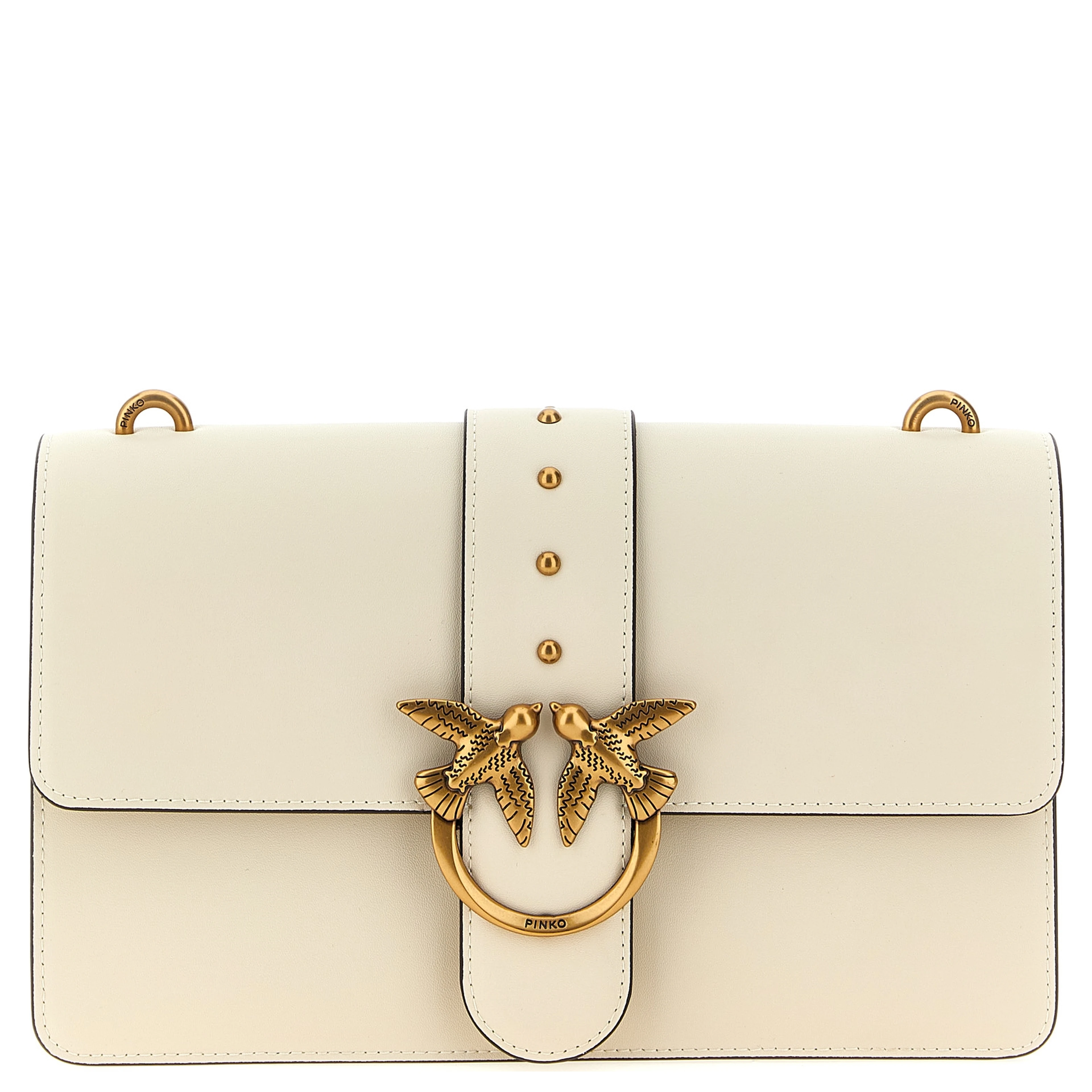 White Goatskin Crossbody Bag
