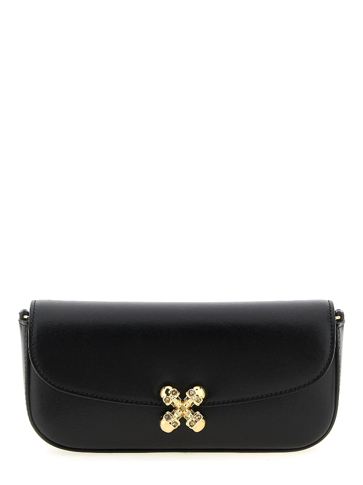 Black Calfskin Crossbody Bag