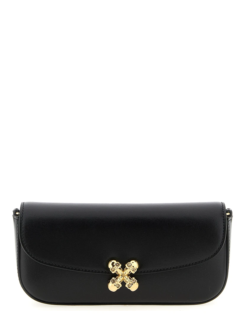 Black Calfskin Crossbody Bag