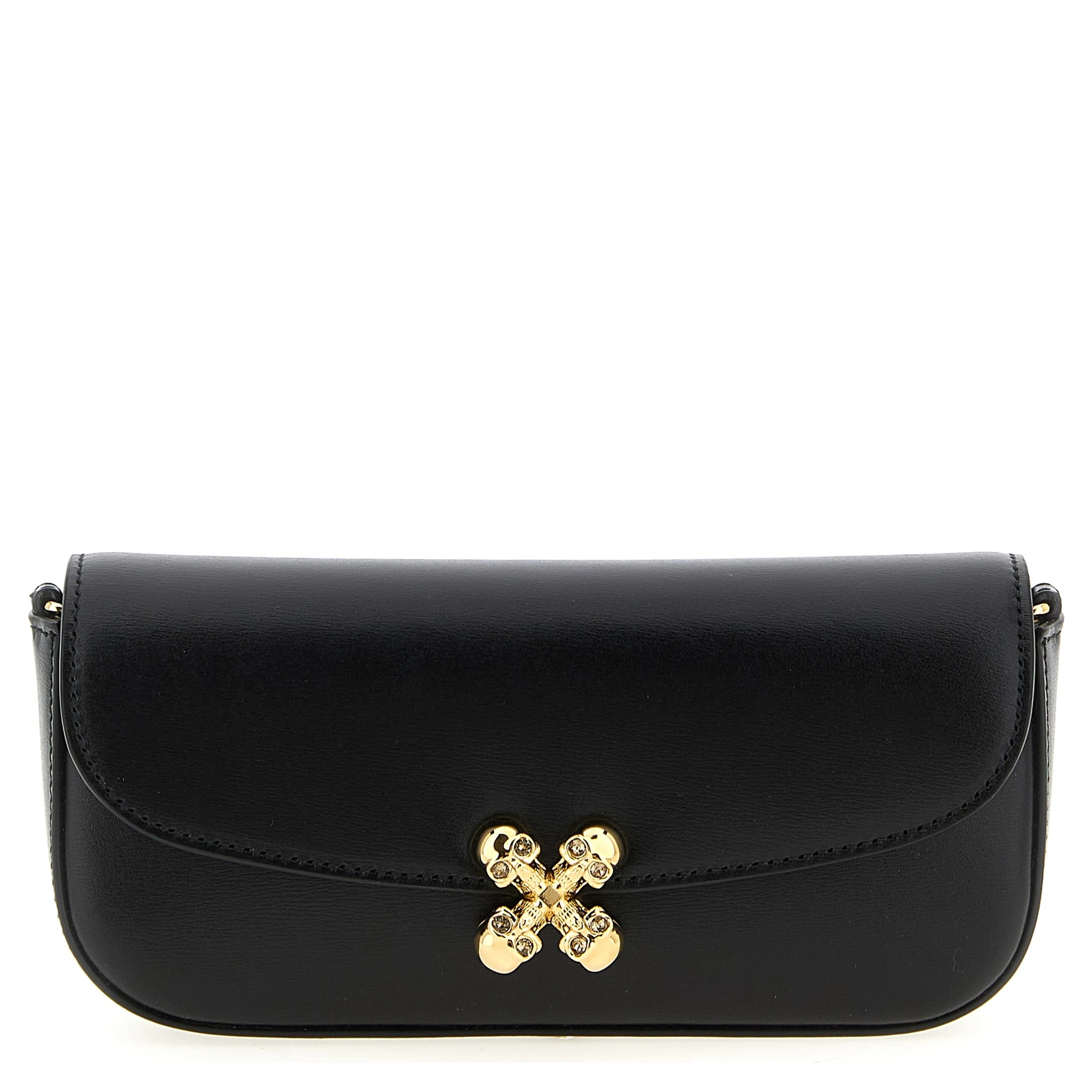 Black Calfskin Crossbody Bag