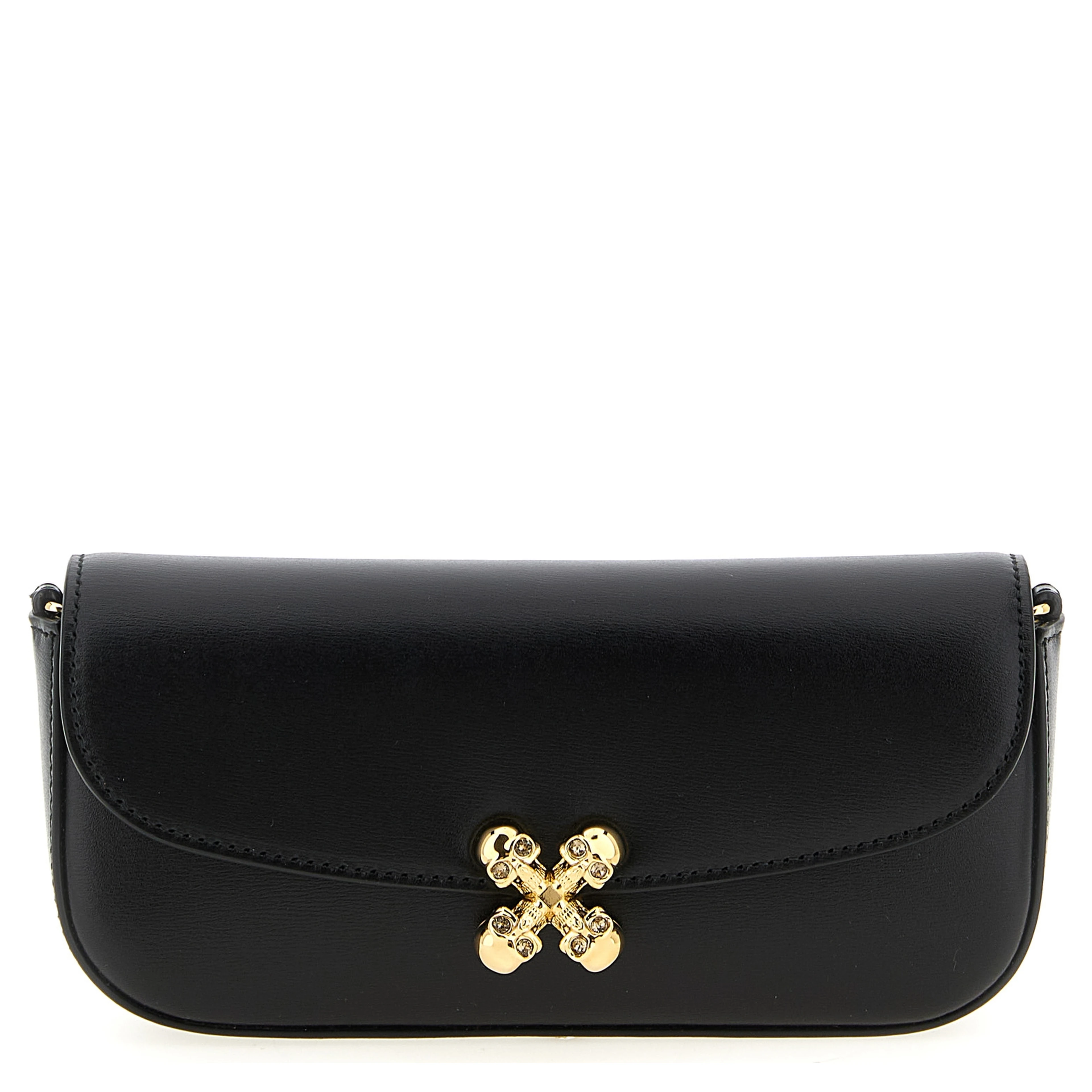 Black Calfskin Crossbody Bag