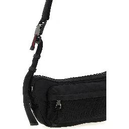 Black Polyester Crossbody Bag