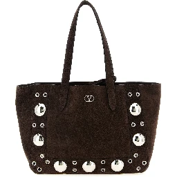 Brown Cowhide Tote Bag