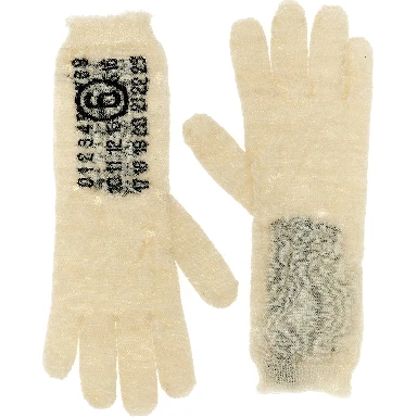 Bicolor Virgin Wool Gloves