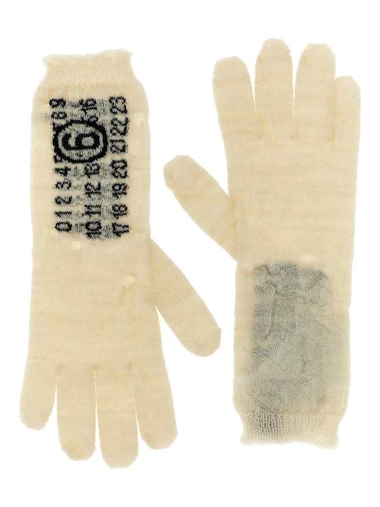 Bicolor Virgin Wool Gloves