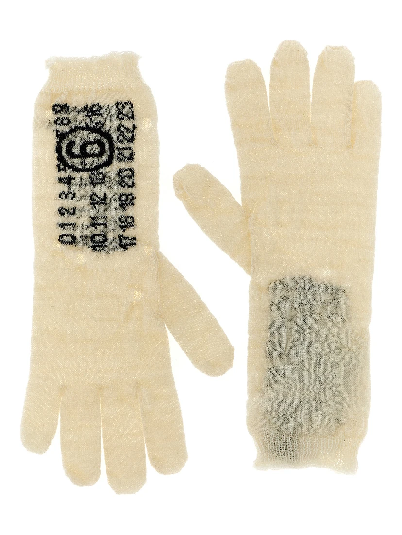 Bicolor Virgin Wool Gloves