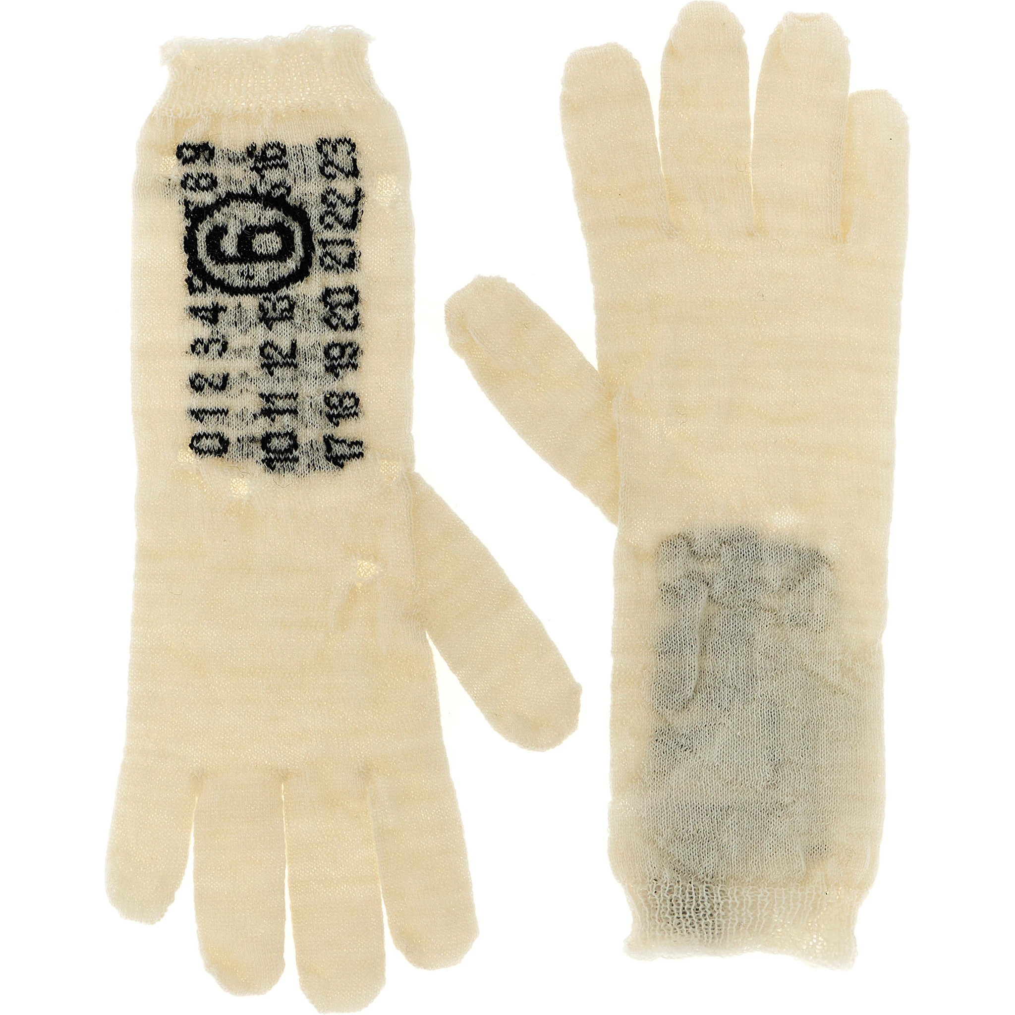 Bicolor Virgin Wool Gloves