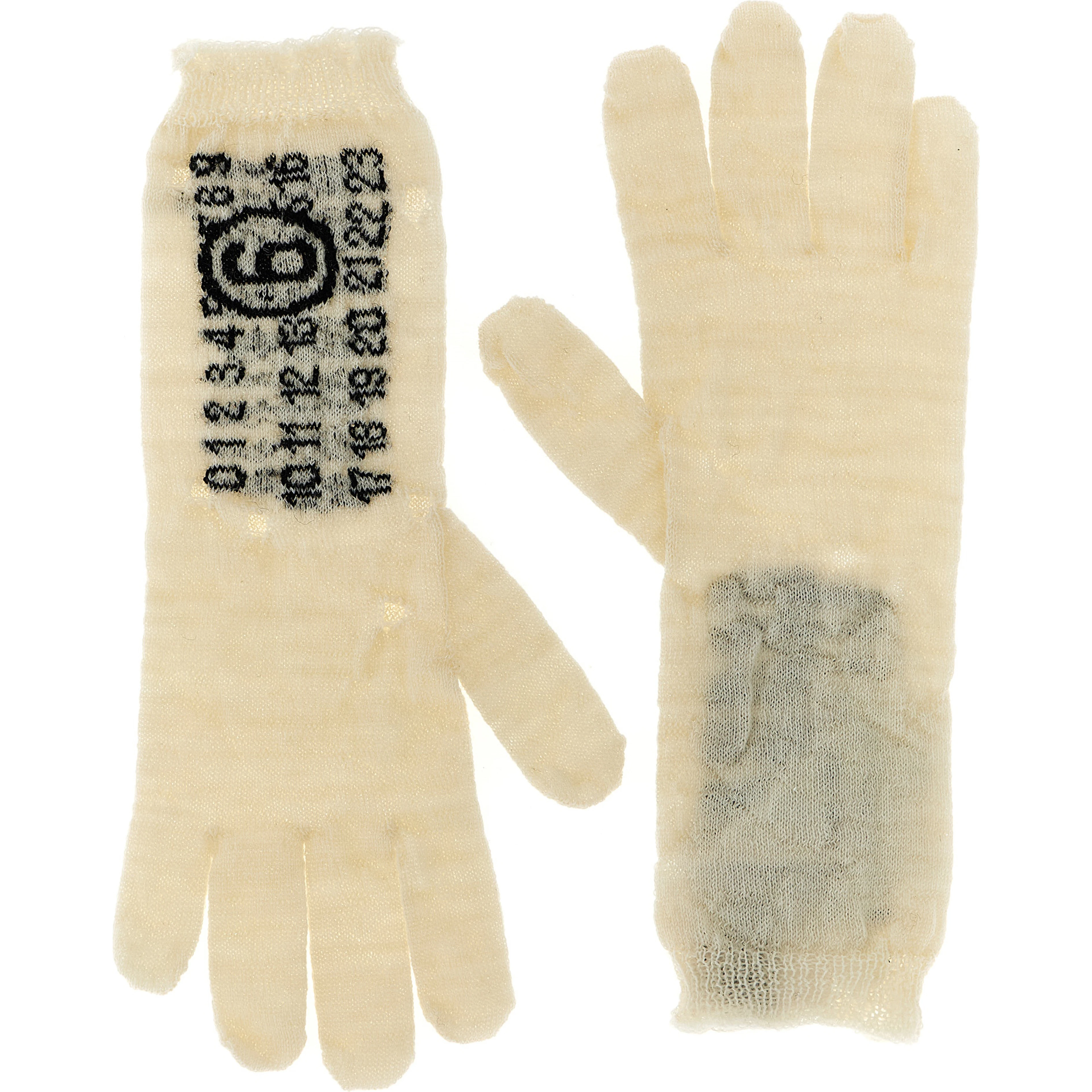 Bicolor Virgin Wool Gloves