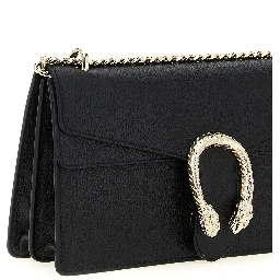 Black Calfskin Shoulder Bag