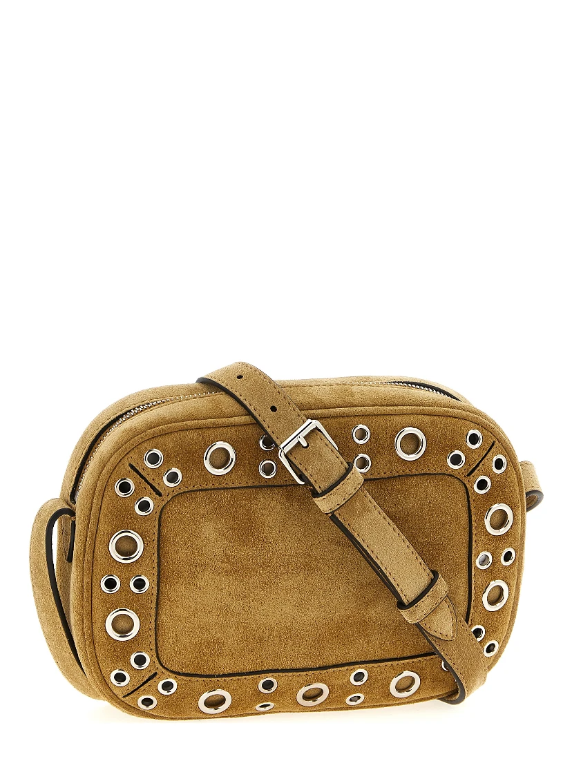 Beige Cowhide Crossbody Bag