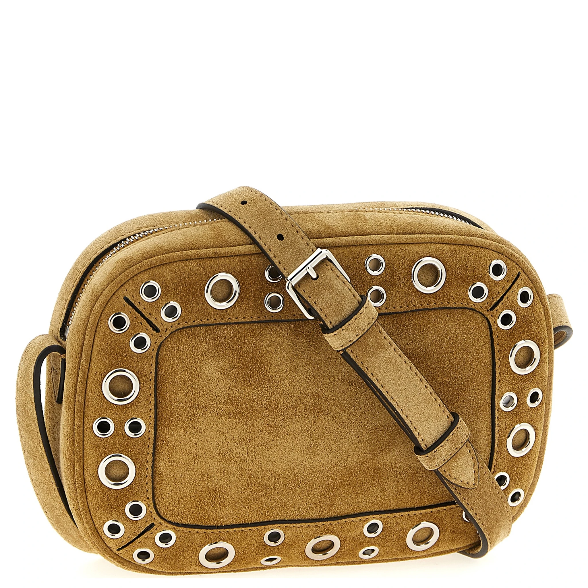 Beige Cowhide Crossbody Bag