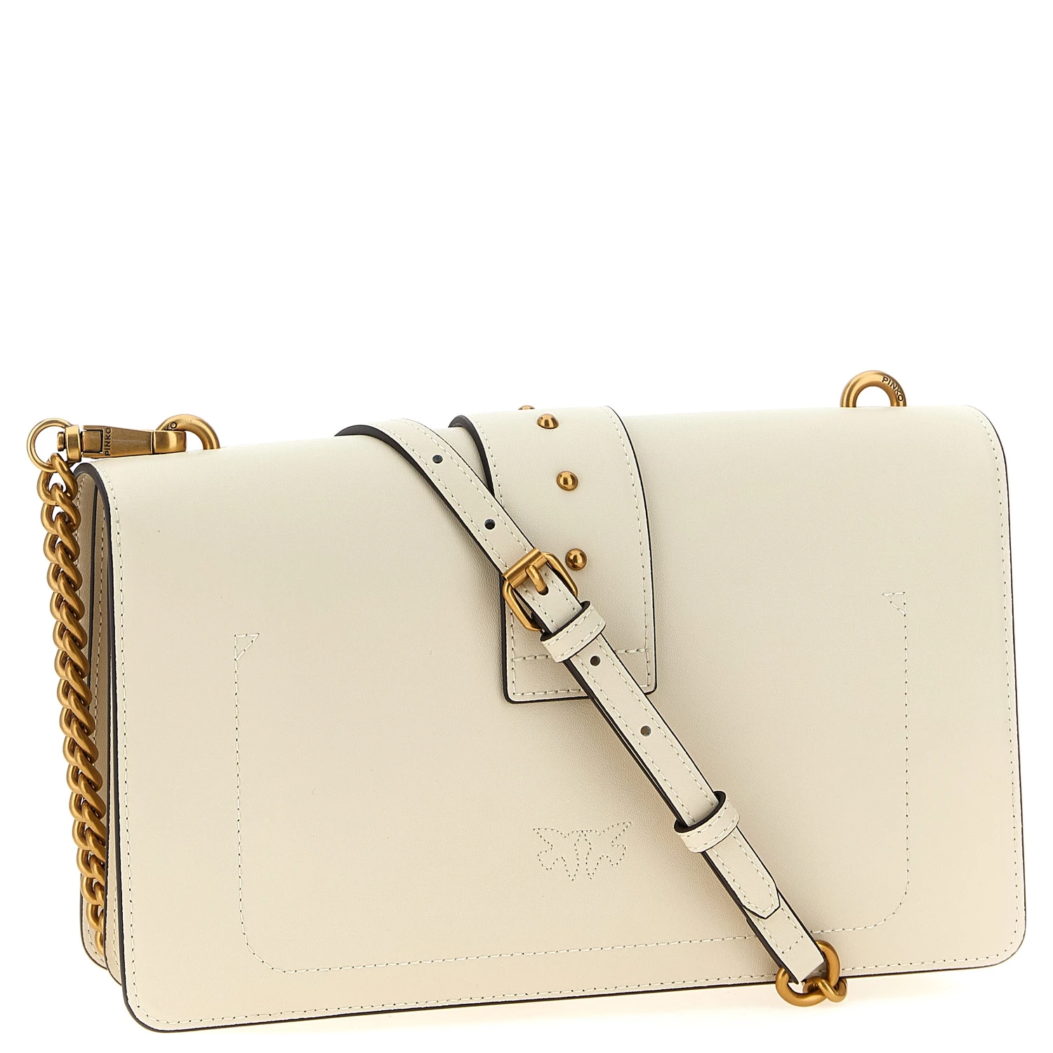 White Goatskin Crossbody Bag