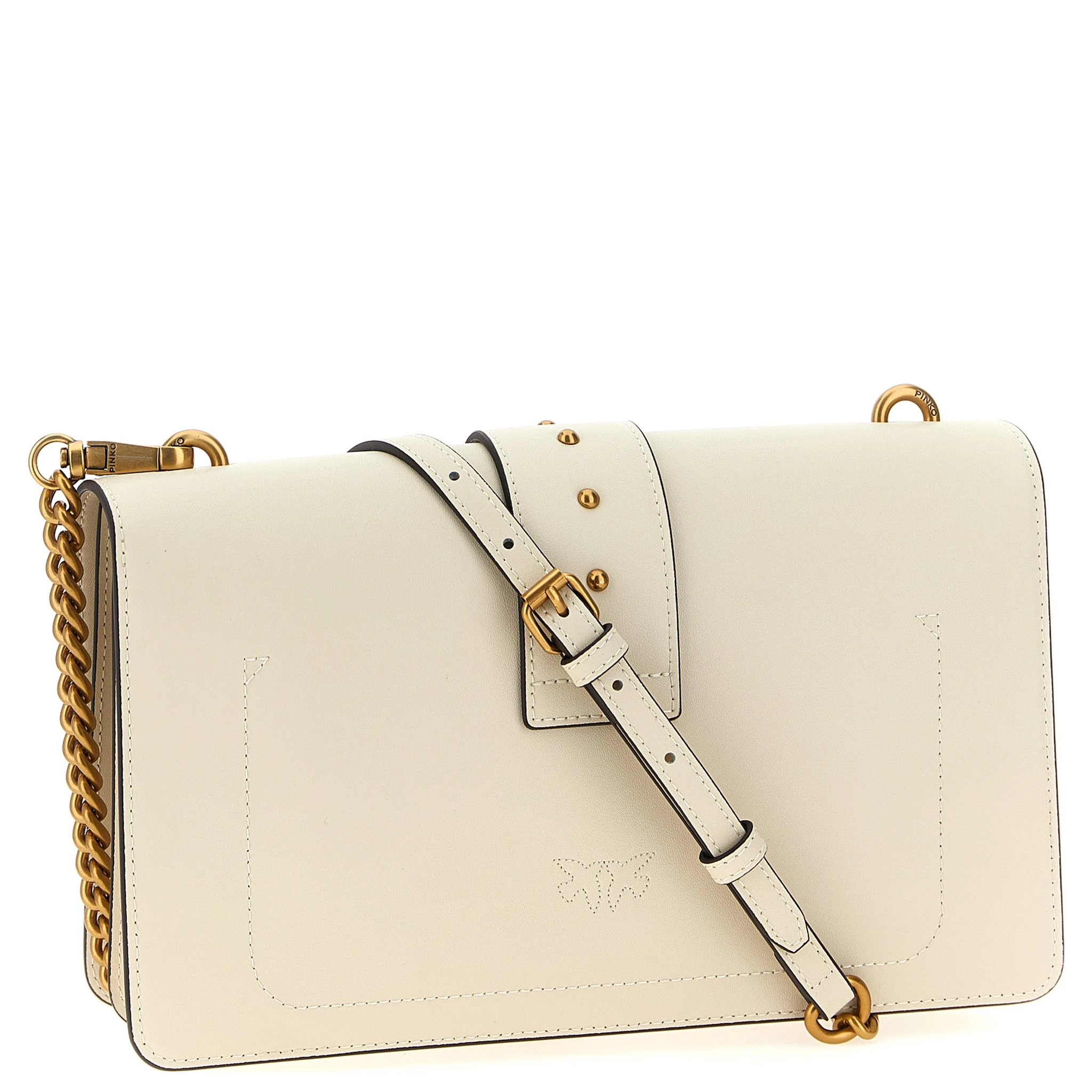 White Goatskin Crossbody Bag
