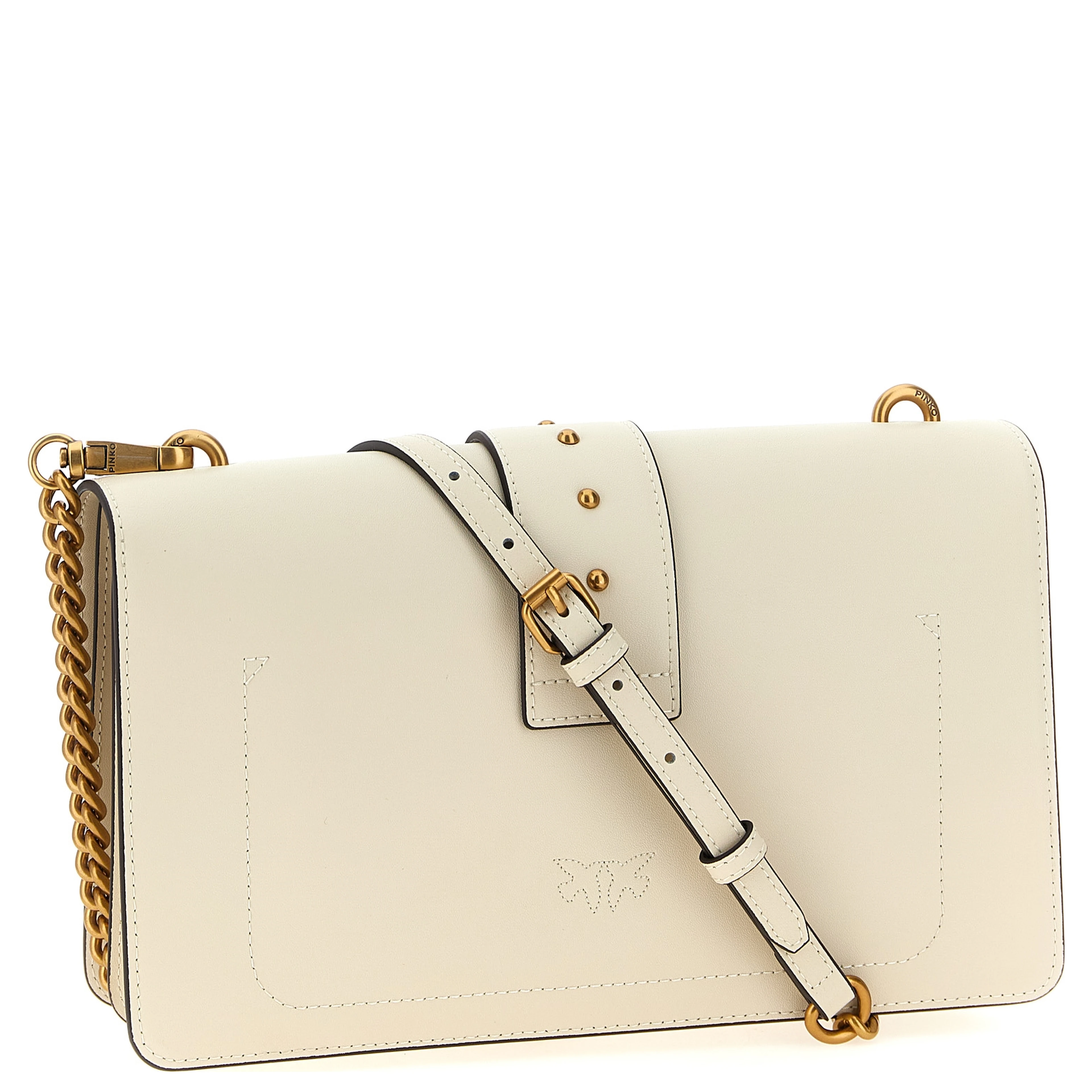 White Goatskin Crossbody Bag