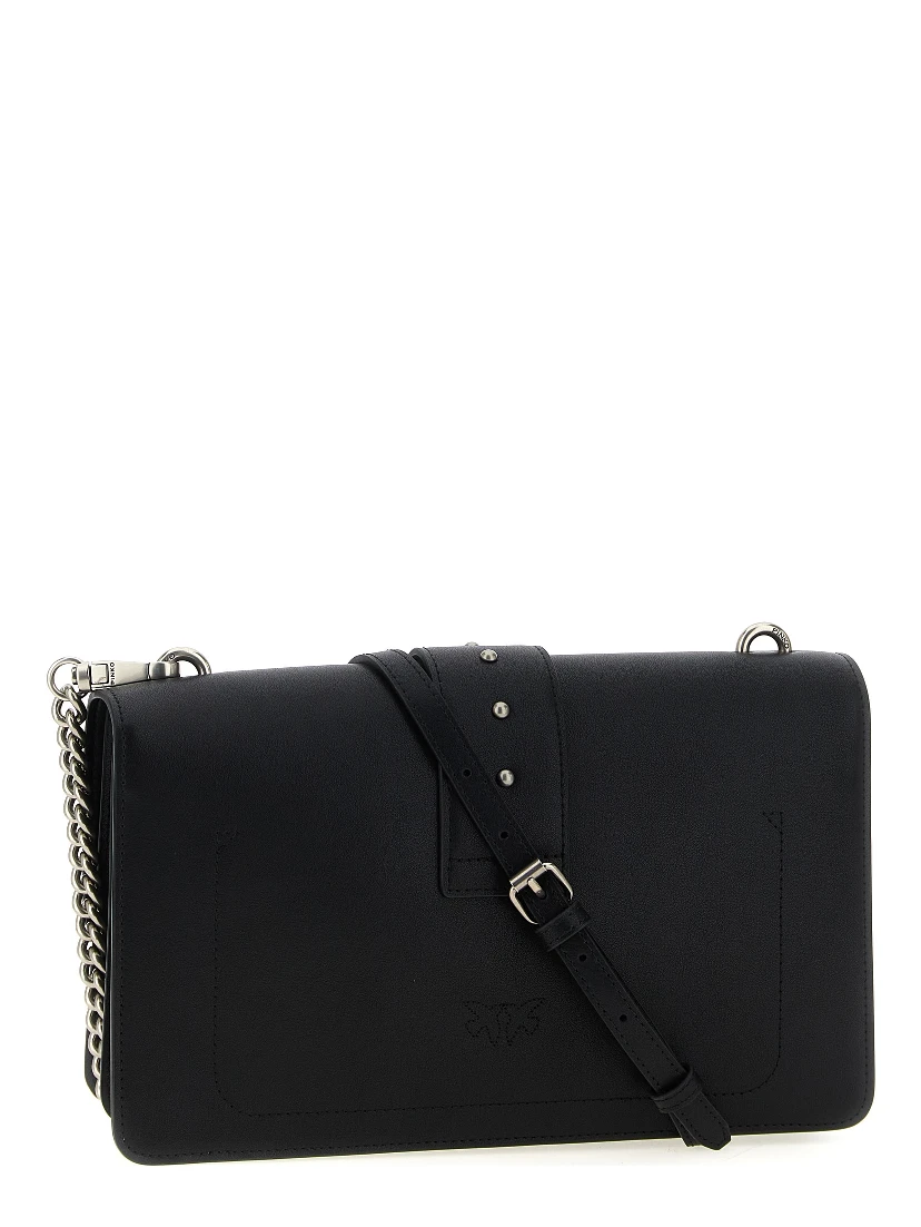 Black Goatskin Crossbody Bag