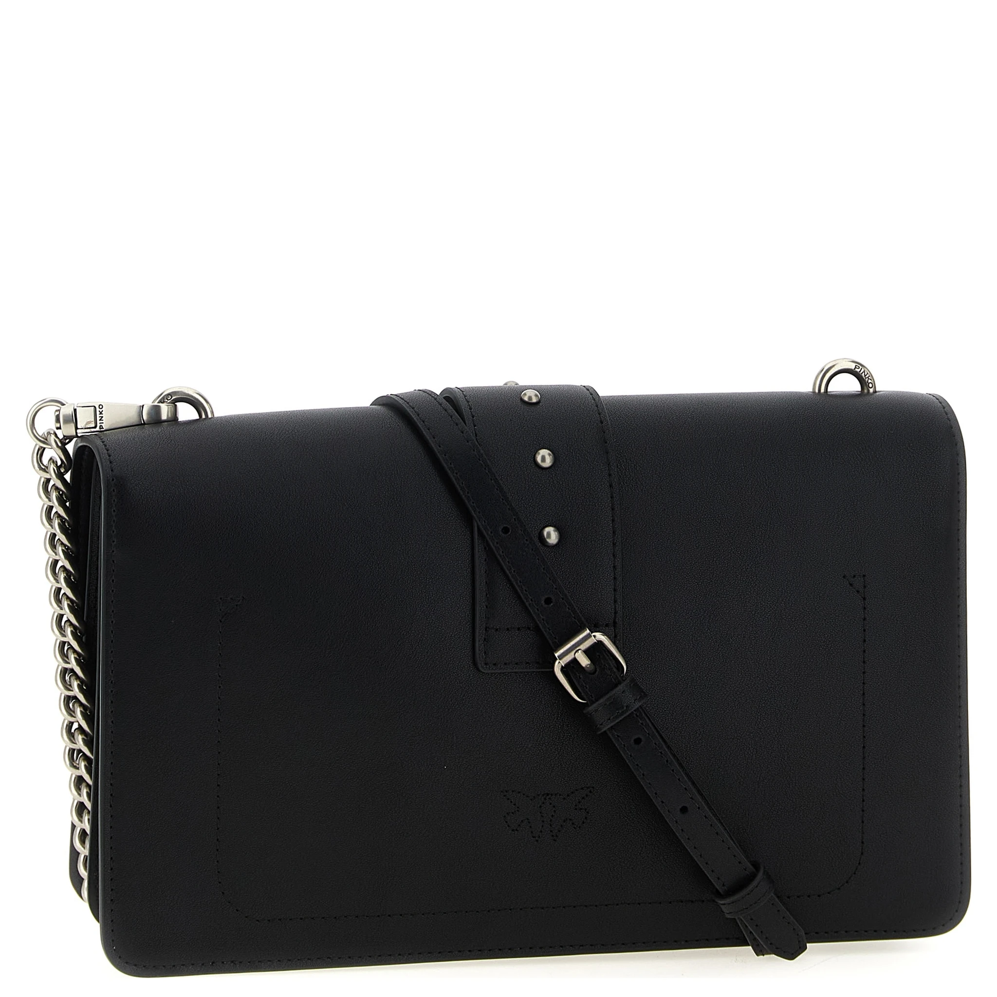 Black Goatskin Crossbody Bag