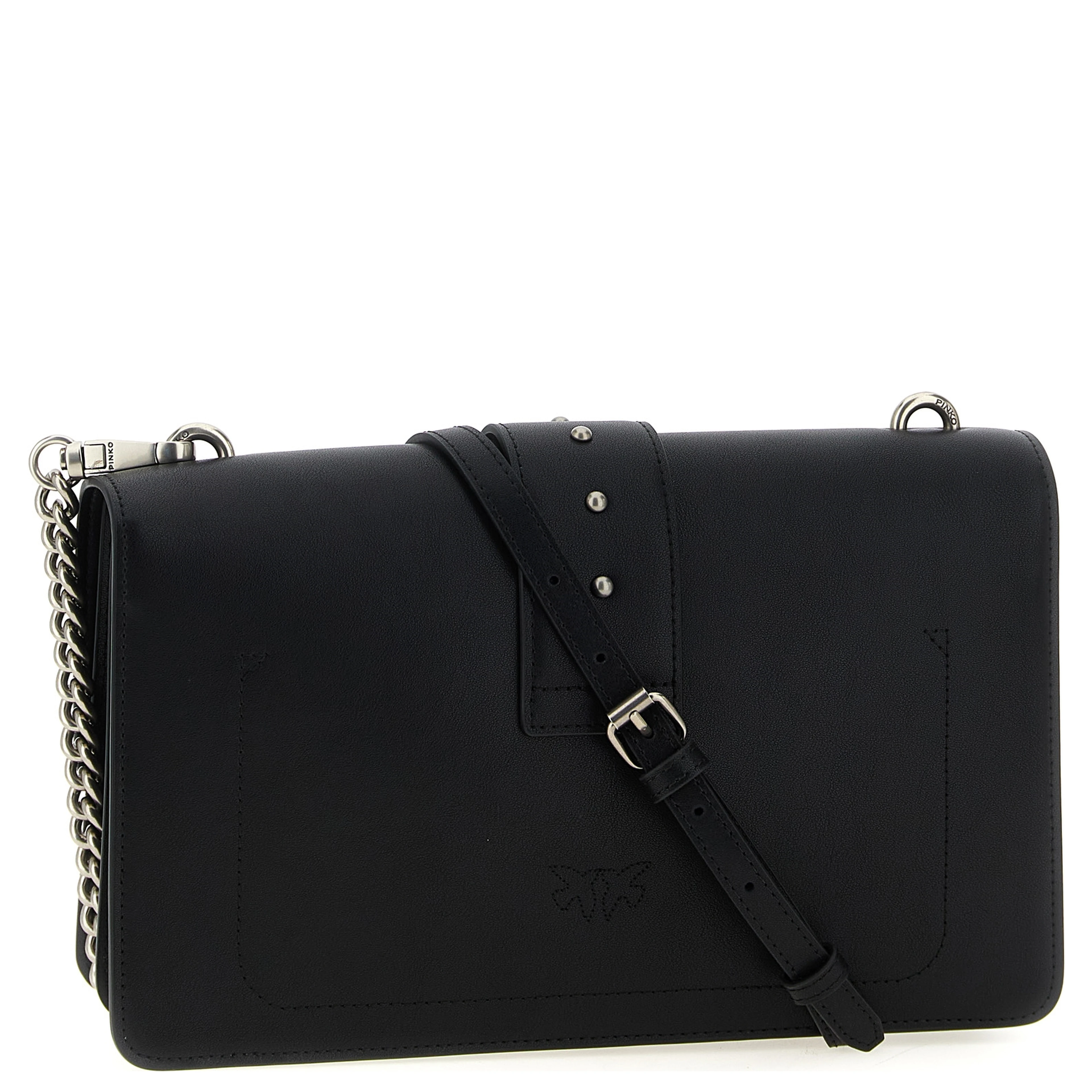 Black Goatskin Crossbody Bag
