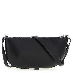 Black Calfskin Shoulder Bag