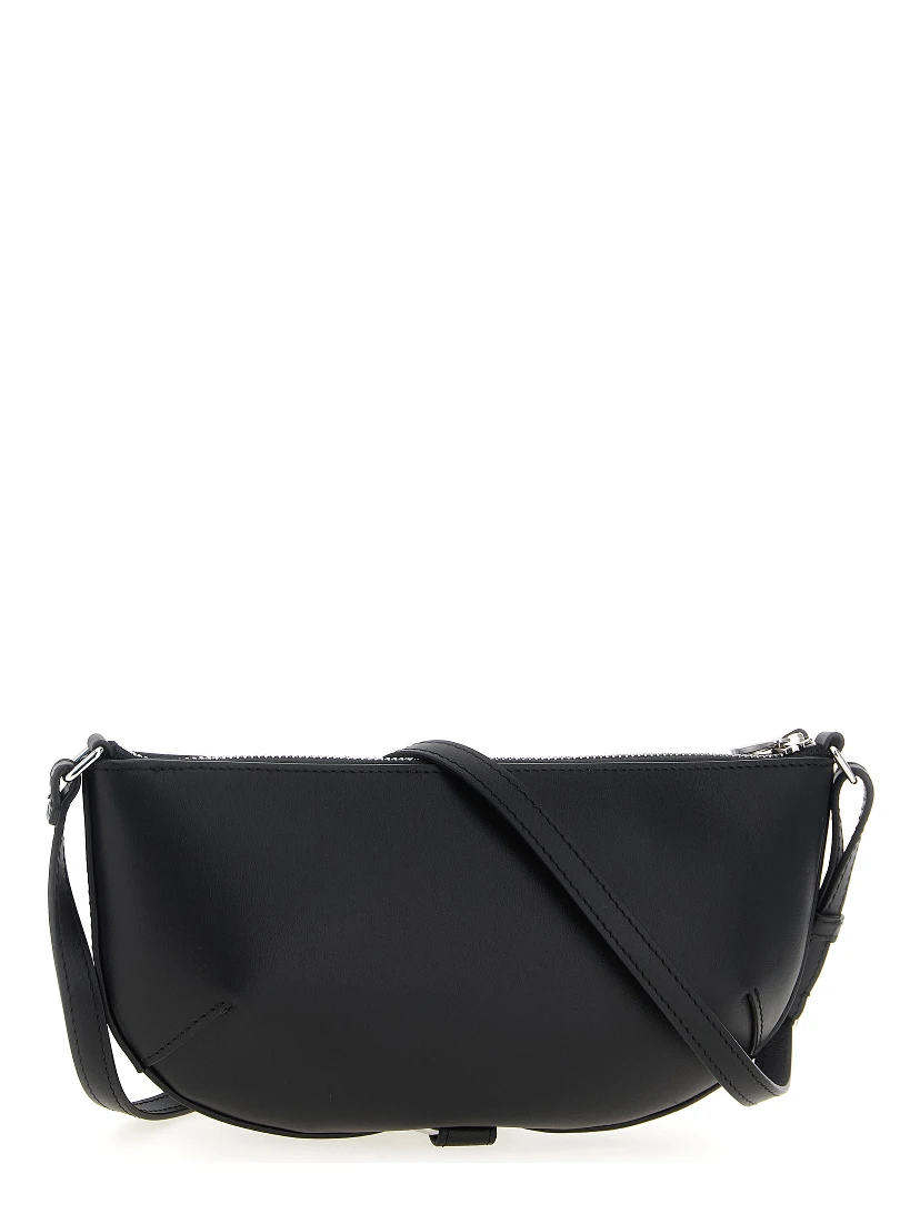 Black Calfskin Shoulder Bag