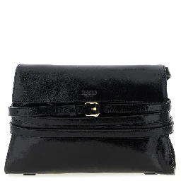 Black Leather Crossbody Bag