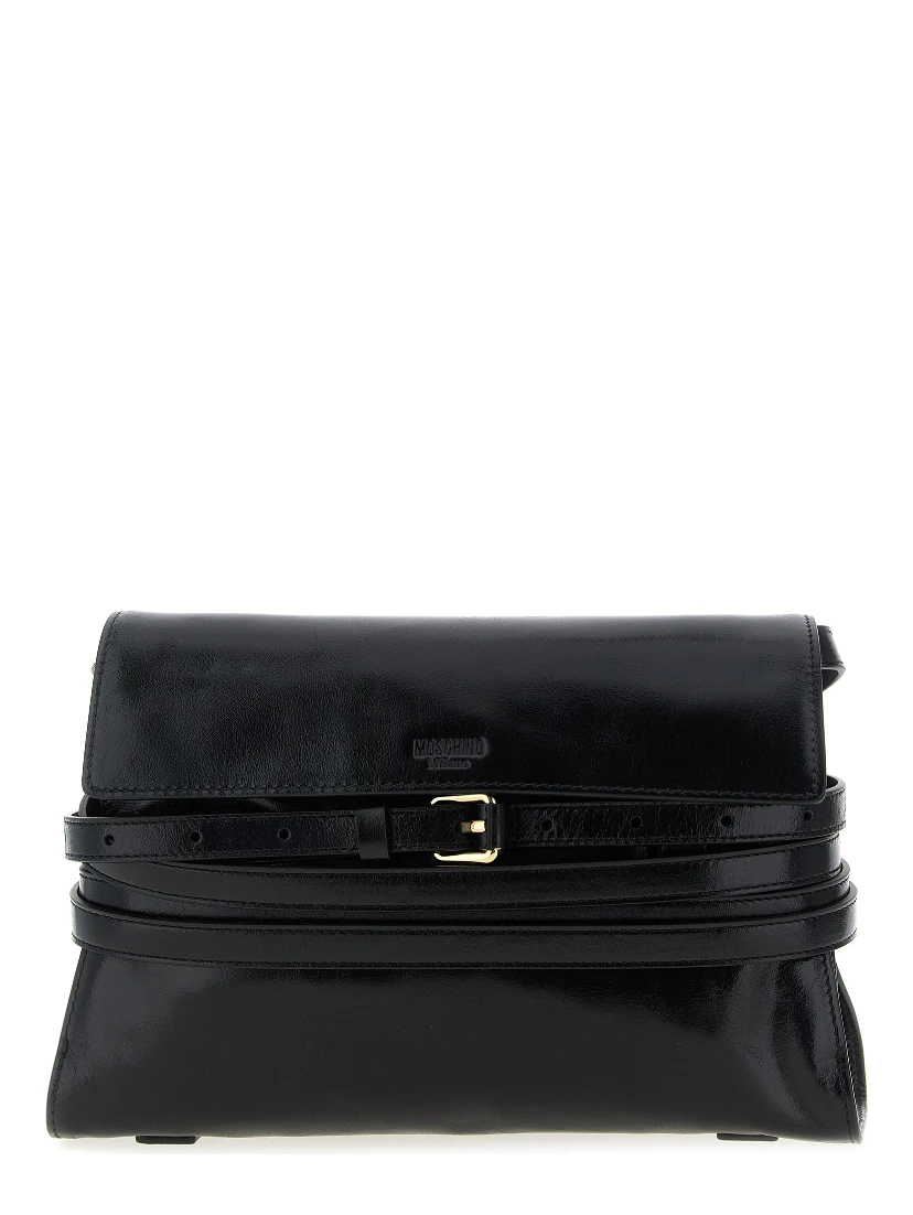 Black Leather Crossbody Bag