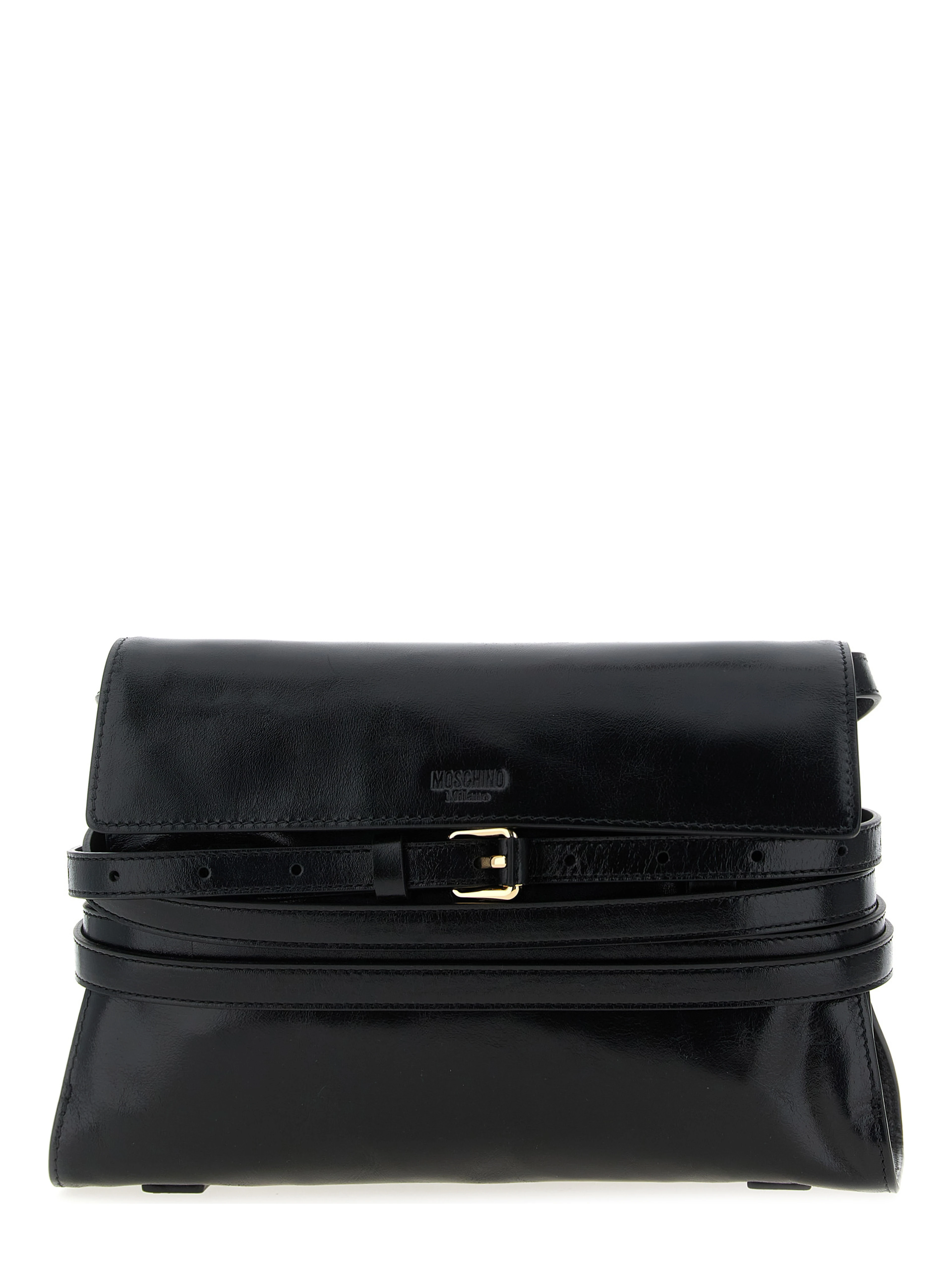 Black Leather Crossbody Bag