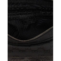 Black Polyester Crossbody Bag